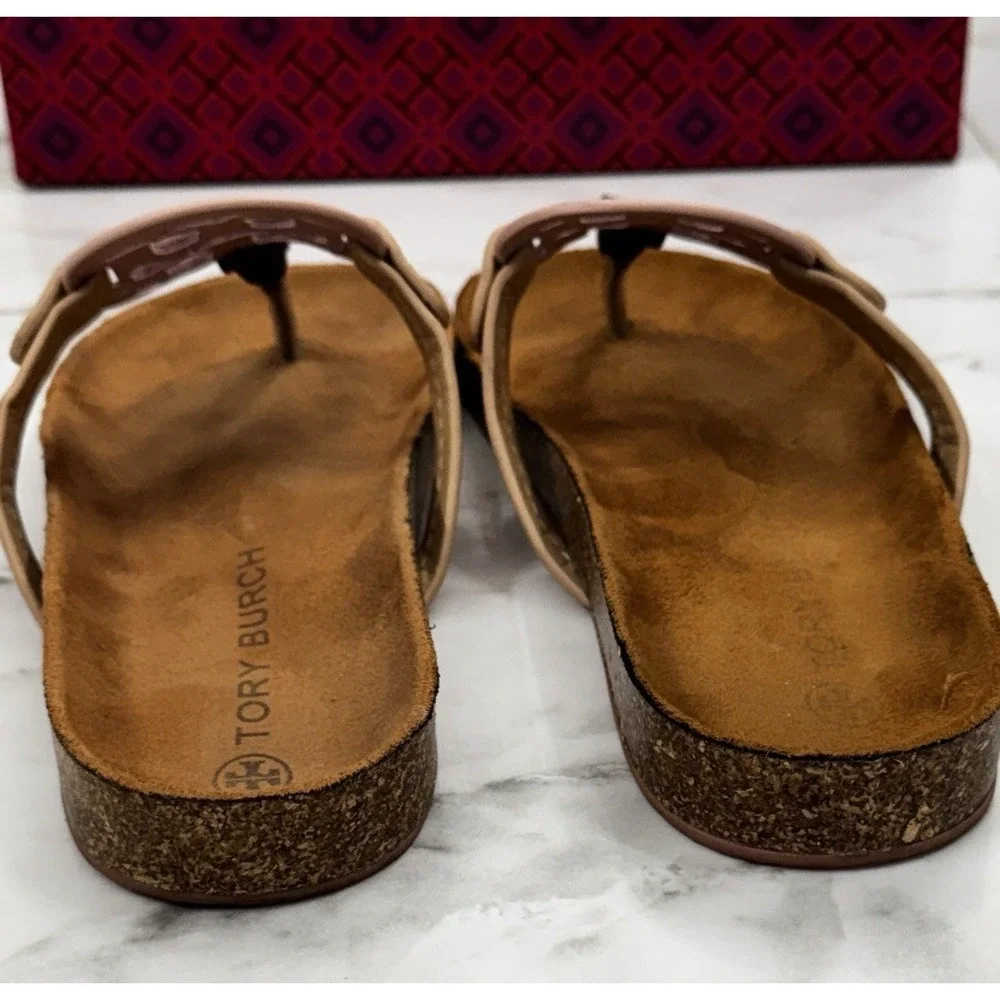 Tory Burch Women's Miller Cloud Sandals 8.5 Multi/Cork Nude, Blush